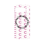 プレミアムパネル with Pixelsnap［ オリジナル - CASEPLAYイニシャル総柄 - ピンク ］