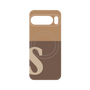 プレミアムパネル with Pixelsnap［ オリジナル - initial two tone - S brown ］