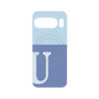 プレミアムパネル with Pixelsnap［ オリジナル - initial two tone - U blue ］