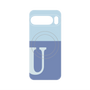 プレミアムパネル with Pixelsnap［ オリジナル - initial two tone - U blue ］