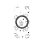 プレミアムパネル with Pixelsnap［ オリジナル - CASEPLAYイヌ総柄 - black ］
