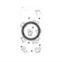 プレミアムパネル with Pixelsnap［ オリジナル - CASEPLAYイヌ総柄 - black ］