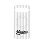 プレミアムパネル with Pixelsnap［ 千葉ロッテマリーンズ - ワードロゴ - マリーンズストライプ ］