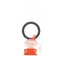 プレミアムパネル with Pixelsnap［ MOOMIN - Little My - Grinning face ］
