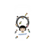 プレミアムパネル with Pixelsnap［ ちびまる子ちゃん - まる子とお友達 - クリア ］