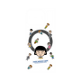 プレミアムパネル with Pixelsnap［ ちびまる子ちゃん - まる子とお友達 - クリア ］