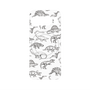 プレミアムパネル with Pixelsnap［ Dinosaurs No.2 - White ］