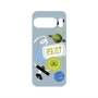 プレミアムパネル with Pixelsnap［ Playful sticker - Dusty Blue ］