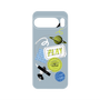プレミアムパネル with Pixelsnap［ Playful sticker - Dusty Blue ］