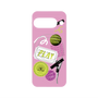 プレミアムパネル with Pixelsnap［ Playful sticker - Dusty Pink ］
