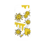 プレミアムパネル with Pixelsnap［ PAINTING SMILE Yellow ］