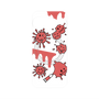 プレミアムパネル with Pixelsnap［ PAINTING SMILE Red ］