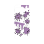 プレミアムパネル with Pixelsnap［ PAINTING SMILE Purple ］