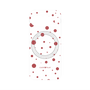 プレミアムパネル with Pixelsnap［ Dippin dots Red - ディッピンドッツ レッド ］