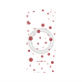 プレミアムパネル with Pixelsnap［ Dippin dots Red - ディッピンドッツ レッド ］