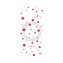 プレミアムパネル with Pixelsnap［ Dippin dots Red - ディッピンドッツ レッド ］