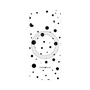 プレミアムパネル with Pixelsnap［ Dippin dots Black - ディッピンドッツ ブラック ］