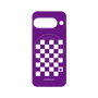プレミアムパネル with Pixelsnap［ Racing checkered flag Purple - レーシングチェッカーフラッグ パープル ］