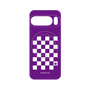 プレミアムパネル with Pixelsnap［ Racing checkered flag Purple - レーシングチェッカーフラッグ パープル ］