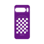 プレミアムパネル with Pixelsnap［ Racing checkered flag Purple - レーシングチェッカーフラッグ パープル ］