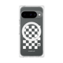 プレミアムパネル with Pixelsnap［ Racing checkered flag White - レーシングチェッカーフラッグ ホワイト ］