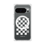 プレミアムパネル with Pixelsnap［ Racing checkered flag White - レーシングチェッカーフラッグ ホワイト ］