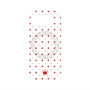 プレミアムパネル with Pixelsnap［ CASEPLAY Crown dots Red - ケースプレイ・クラウン・ドッツ レッド ］