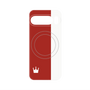 プレミアムパネル with Pixelsnap［ CASEPLAY Bi-Colors Red & White - ケースプレイ・バイカラー レッド＆ホワイト ］