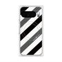 プレミアムパネル with Pixelsnap［ Big Stripe - Black × Gray ］
