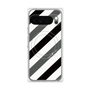プレミアムパネル with Pixelsnap［ Big Stripe - Black × Gray ］