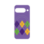 プレミアムパネル with Pixelsnap［ Nordic Argyle - Purple ］