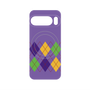 プレミアムパネル with Pixelsnap［ Nordic Argyle - Purple ］