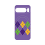 プレミアムパネル with Pixelsnap［ Nordic Argyle - Purple ］