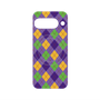 プレミアムパネル with Pixelsnap［ Argyle - Purple ］