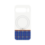 プレミアムパネル with Pixelsnap［ CASEPLAY Tartan Check - Blue ］