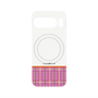 プレミアムパネル with Pixelsnap［ CASEPLAY Tartan Check - Pink ］