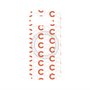 プレミアムパネル with Pixelsnap［ オリジナル - CASEPLAYイニシャル総柄 - オレンジ ］