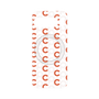 プレミアムパネル with Pixelsnap［ オリジナル - CASEPLAYイニシャル総柄 - オレンジ ］