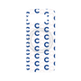 プレミアムパネル with Pixelsnap［ オリジナル - CASEPLAYイニシャル総柄 - ネイビー ］