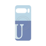 プレミアムパネル with Pixelsnap［ オリジナル - initial two tone - U blue ］
