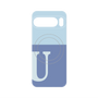 プレミアムパネル with Pixelsnap［ オリジナル - initial two tone - U blue ］