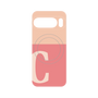 プレミアムパネル with Pixelsnap［ オリジナル - initial two tone - C pink ］