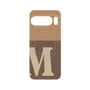 プレミアムパネル with Pixelsnap［ オリジナル - initial two tone - M brown ］