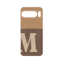 プレミアムパネル with Pixelsnap［ オリジナル - initial two tone - M brown ］
