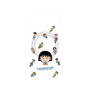 プレミアムパネル with Pixelsnap［ ちびまる子ちゃん - まる子とお友達 - クリア ］