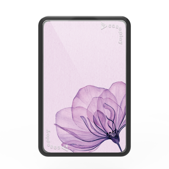 プレミアムカードウォレット［ Natural Flower - Purple ］