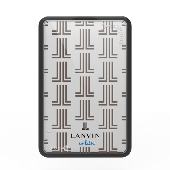 プレミアムカードウォレット［ LANVIN en Bleu - Monogram - Black ］