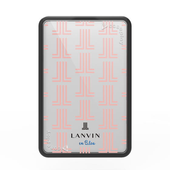 プレミアムカードウォレット［ LANVIN en Bleu - Monogram - Pink ］
