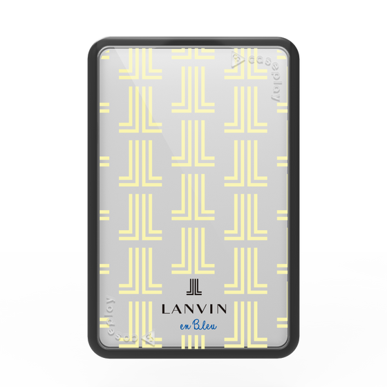 プレミアムカードウォレット［ LANVIN en Bleu - Monogram - Yellow ］