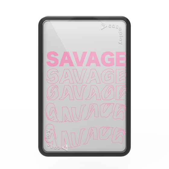 プレミアムカードウォレット［ SAVAGE Pink ］